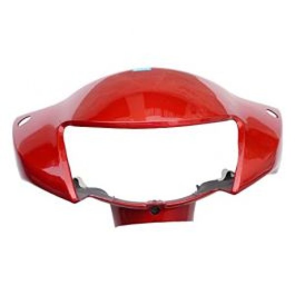 NIKAVI N1001A Head Light Visor Mask Compatible for Hero Pleasure Red