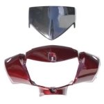 NIKAVI N1009A Head Light Visor Mask Compatible for Honda Activa 125Cc W.Red