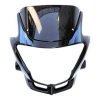 NIKAVI N522 Head Light Mask Compatible Compatible for Hero Glamour New Model Bk-Blue