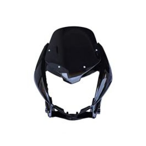 NIKAVI N539 Head Light Visor Mask Compatible for Honda Stunr Black