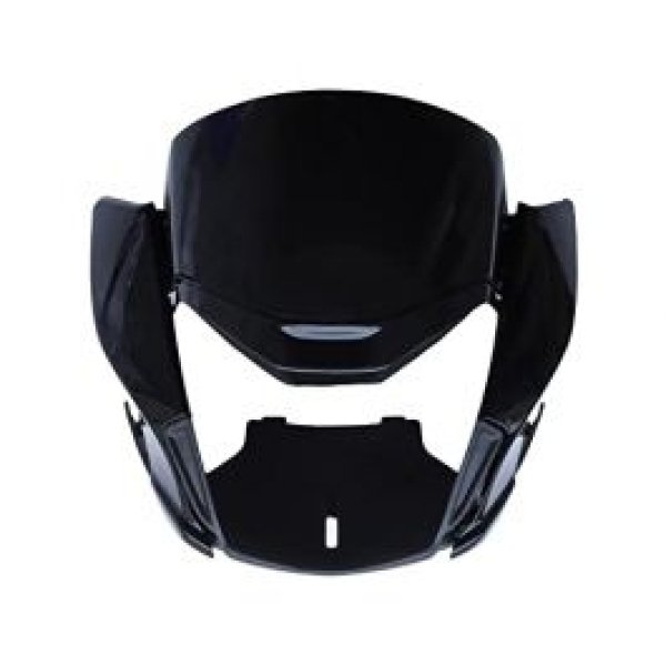 NIKAVI N544 Head Light Mask Compatible Compatible for Hero Passion Pro BS-6 2020 Black