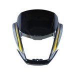 NIKAVI N549C Head Light Mask Compatible Compatible for Hero Super Splendor BS-6 H.Grey