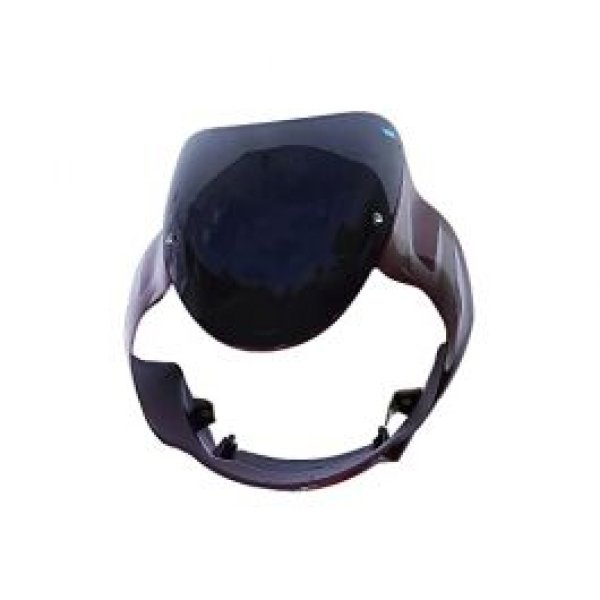 NIKAVI N591D Head Light Visor Mask Compatible for Bajaj Discover DTS-i 125Cc Red