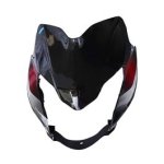 NIKAVI N598A Head Light Visor Mask Compatible for Bajaj Discover 125Cc St Bk-Red