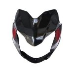 NIKAVI N607A Head Light Visor Mask Compatible for Bajaj Discover 100M Bk-Red
