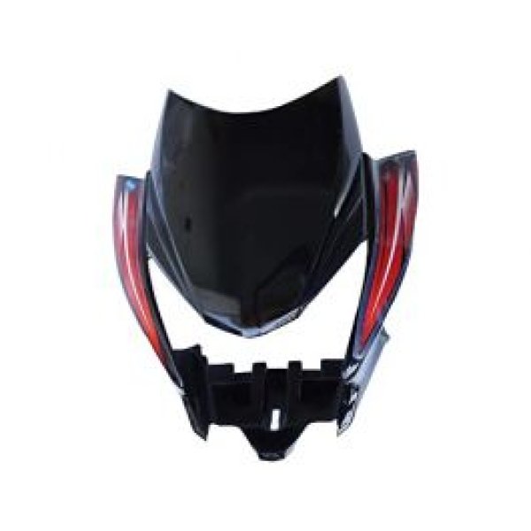 NIKAVI N630 Head Light Visor Mask Compatible for Honda Cb Shne Sp N/M (T-2) Bk-Red