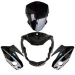 NIKAVI N631 Head Light Visor Mask Compatible for Honda Levo Black