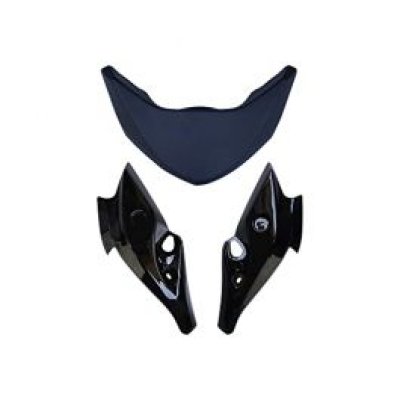 NIKAVI N641 Head Light Visor Mask Compatible for Yamaha Fz-S Bk