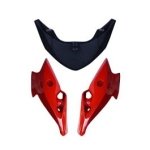 NIKAVI N641A Head Light Visor Mask Compatible for Yamaha Fz-S Red