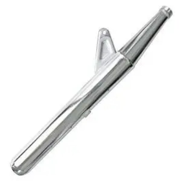 NIKAVI SLCP21 Silencer Compatible for Yamaha RX 100 (Chrome)