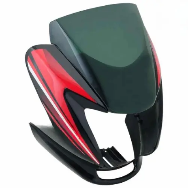 Passion Pro Headlight Visor Analog Model Black With Red Sticker Genuine Headlight Visor - 2wheelerspares