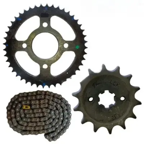 Pulsar NS 125 Single Disc Bajaj Chain Sprocket Kit Bajaj Genuine Parts - 2wheelerspares