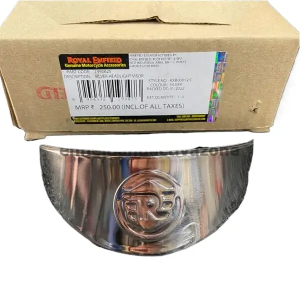 Silver Headlight Visor