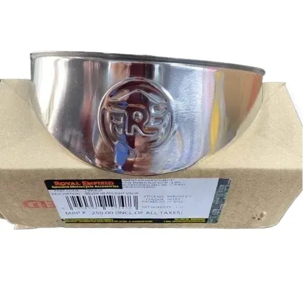 Silver Headlight Visor
