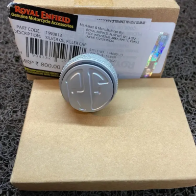 Silver Oil Filler Cap