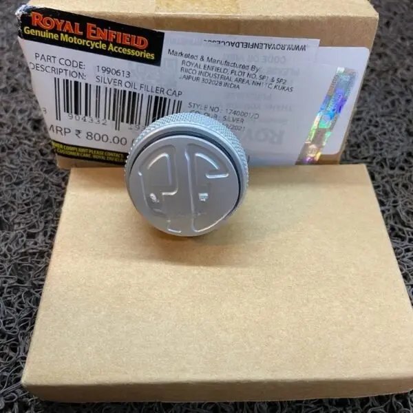 Silver Oil Filler Cap