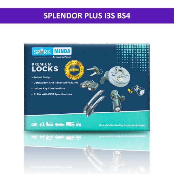 Spark Minda Lock Kit Set Of 4 for Splendor Plus I3S BS4