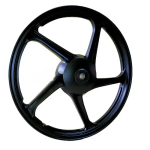 Splendor Plus Drum Type Alloy Wheel Front Tubeless Black Hero Genuine Parts -