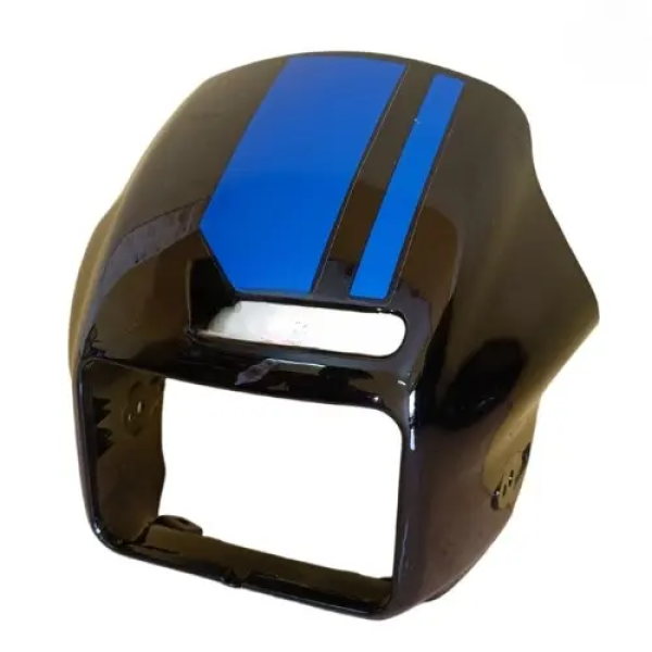 Splendor Xtec Headlight Visor Black - Blue Sai Genuine Visor -