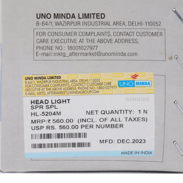 Uno Minda Head Light Assembly for Super Splendor