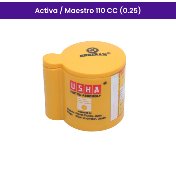 Usha Piston Kit (0.25) for Activa, Maestro 110
