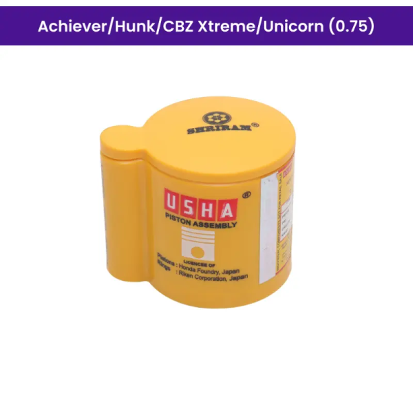 Usha Piston Kit (0.75) for Achiever, Hunk, CBZ Xtreme, Unicorn