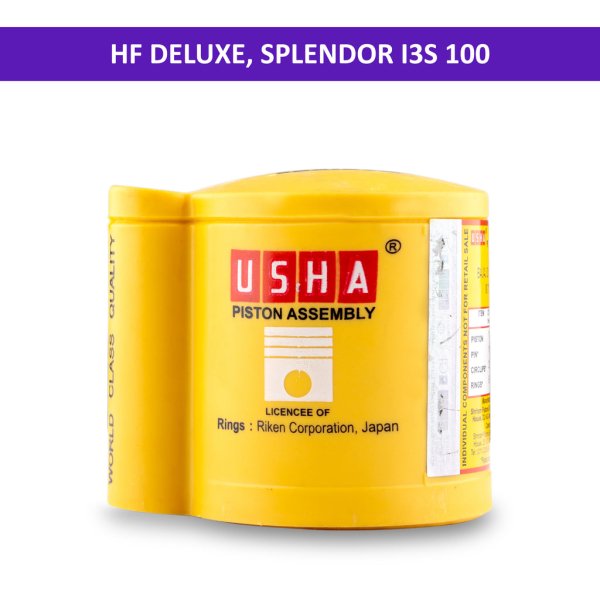 Usha Piston Kit (0.75) for HF Deluxe, Splendor I3S 100