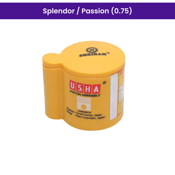 Usha Piston Kit (0.75) for Splendor, Passion