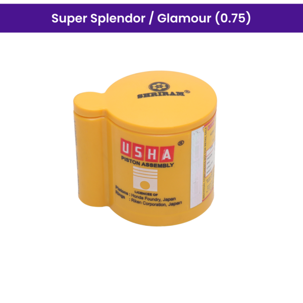 Usha Piston Kit (0.75) for Super Splendor, Glamour