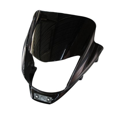 Headlight Visor Fit For Bajaj Platina 100 BS6 Black**