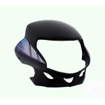 Headlight Visor Fit For Hero HF-Deluxe Type-3 Black-Purple Sticker