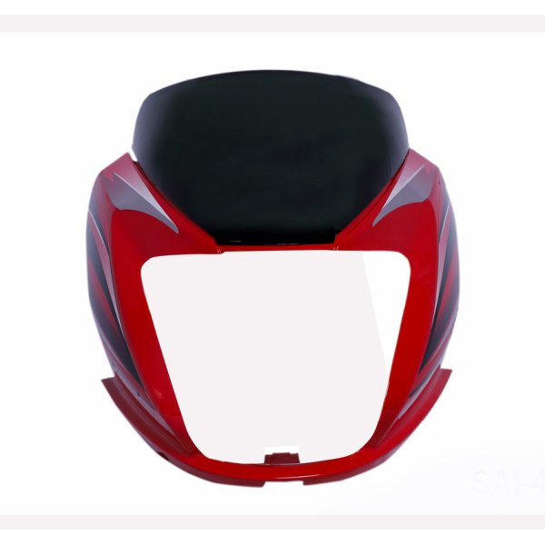 Headlight Visor Fit For Hero Passion Pro Type-3 With Glass Sporst Red