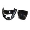 Headlight Visor Fit For Hero Super Splendor T-5 Black (Purple Sticker)