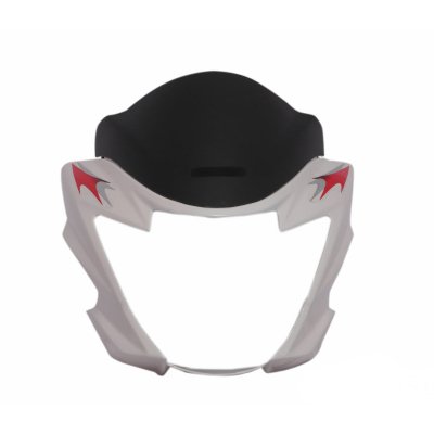 Headlight Visor Fit For Suzuki Hayate With Glass Pearl White