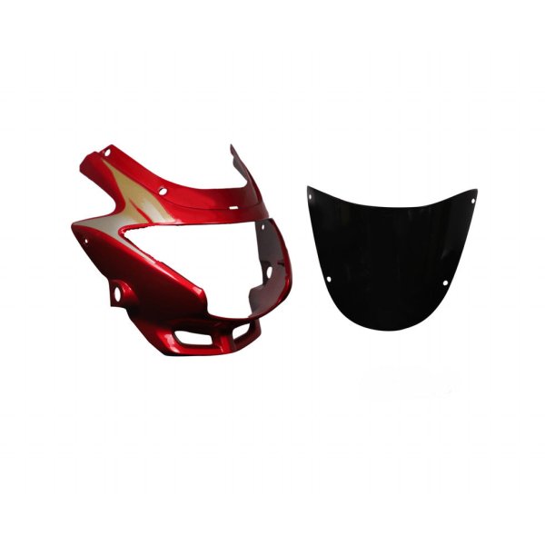 Headlight Visor Fit For With Glass Hero Glamour Old Model Candy Blazing Red