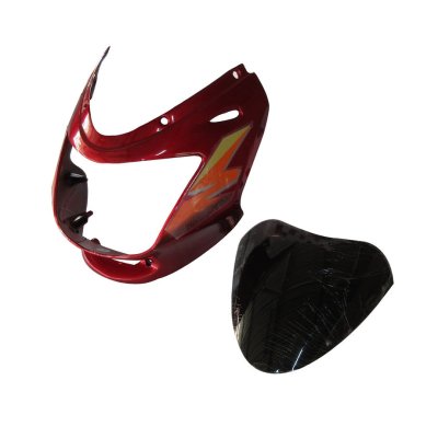 Headlight Visor With Glass Fit For Bajaj Caliber 115 Flame Red