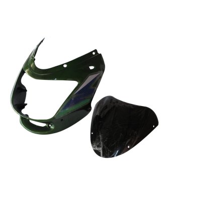 Headlight Visor With Glass Fit For Bajaj Caliber 115 HB Green