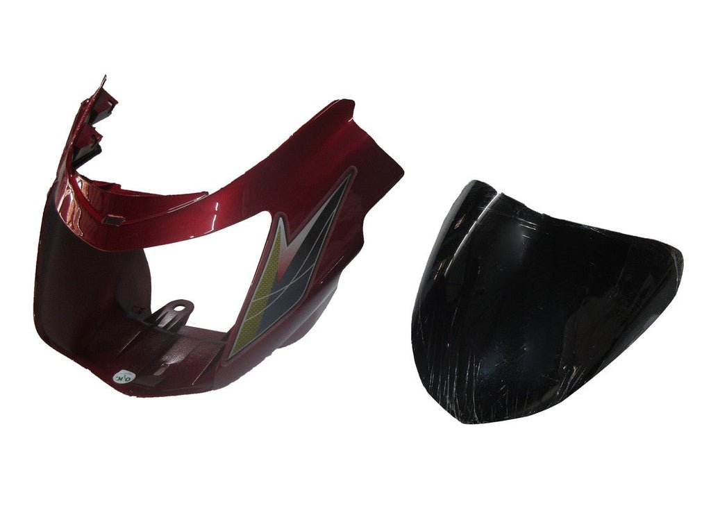 Headlight Visor With Glass Fit For Tvs Starcity New Model Flame