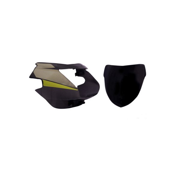 Headlight Visor With Glass Fit For TVS StarCity Old Model Grey