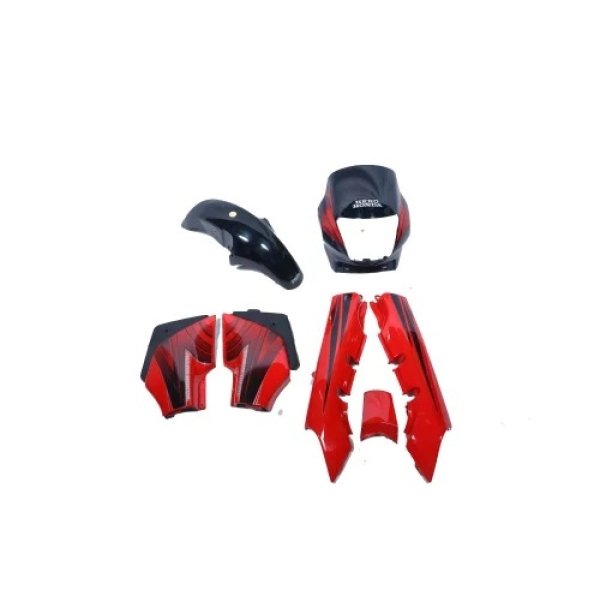 HERO HONDA PASSION PLUS A/W BODY KIT RED COLOR - Raj Automobiles