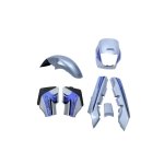 HERO HONDA PASSION PLUS BODY KIT SILVER/BLUE - Raj Automobiles