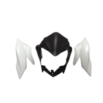 HONDA CB TWISTER HEADLIGHT VISOR (WHITE COLOR) - Raj Automobiles