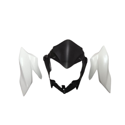 HONDA CB TWISTER HEADLIGHT VISOR (WHITE COLOR) - Raj Automobiles