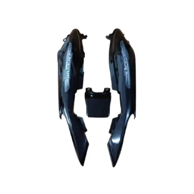 HONDA DREAM YUGA SIDE PANEL (BLACK/GREY STICKER) - Raj Automobiles