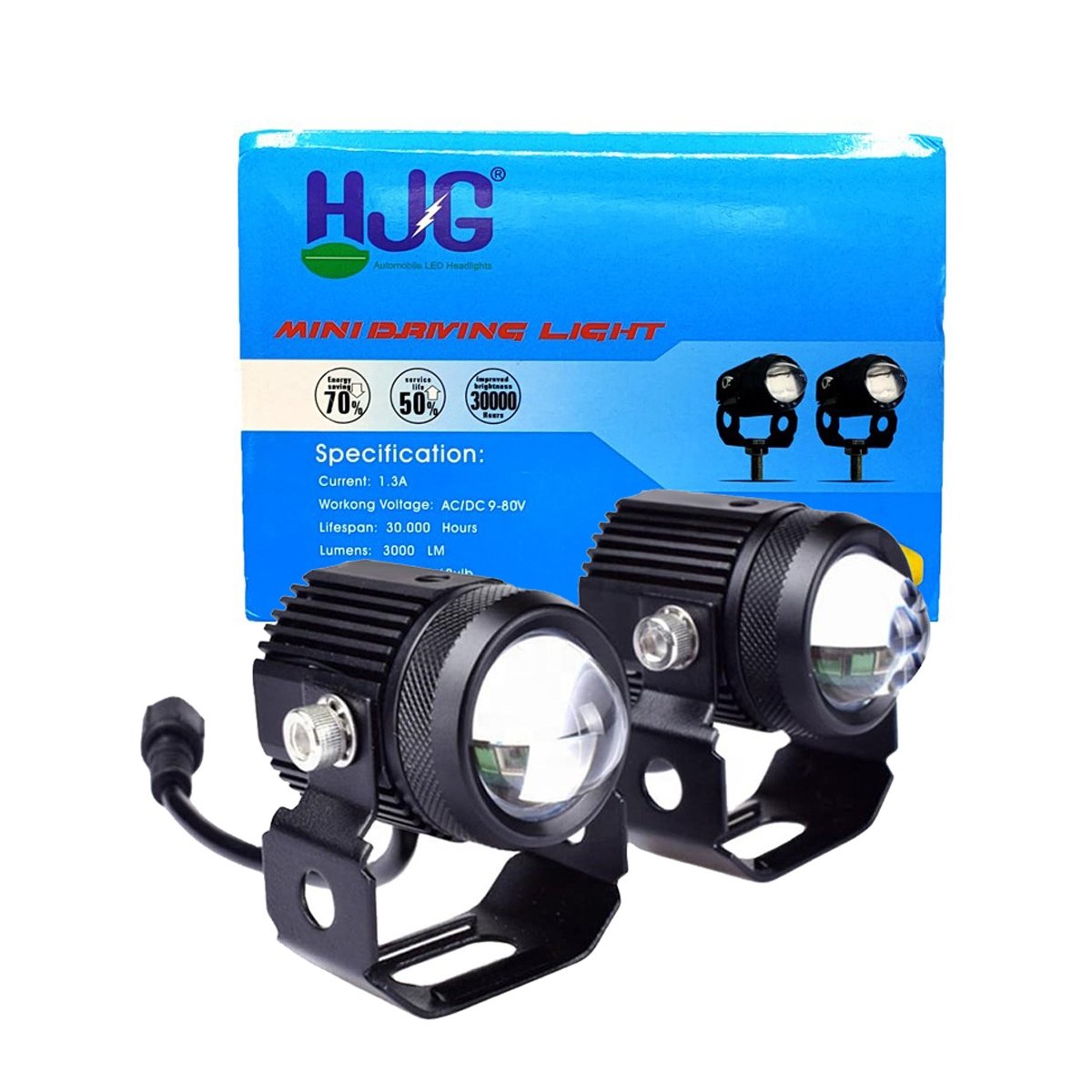 LIU HJG original Mini Drive LED Fog Light Bulb Lamp For Bike Dual Color