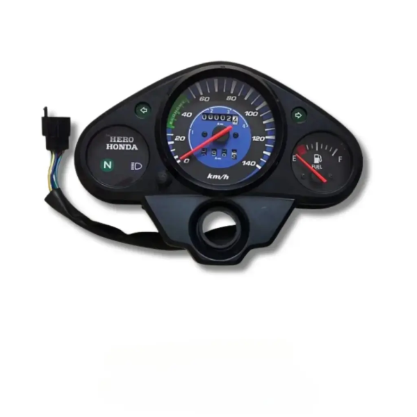 MINDA Analog Speedometer Assembly for Hero Glamour | Blue Dial