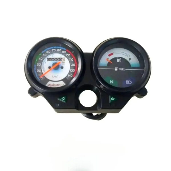 MUKUT Analog Speedometer for Hero Splendor Plus New | With Meter Holder & Blup