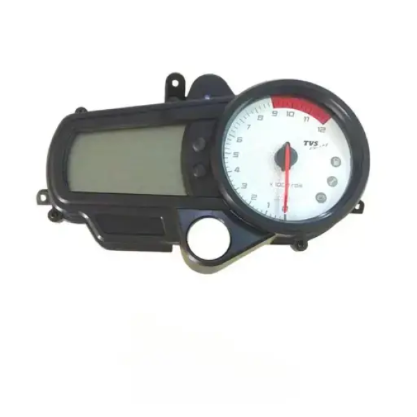 MUKUT Speedometer Assembly for TVS Apache RTR 160 (Digital Meter) | RTR 180 (Digital Meter) | White Display