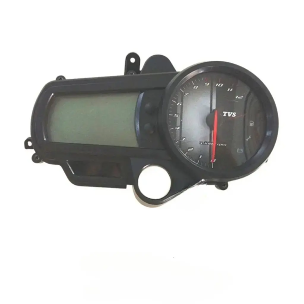 MUKUT Speedometer Assembly for TVS Apache RTR 160 | RTR 180 (Digital Meter) | Black Display