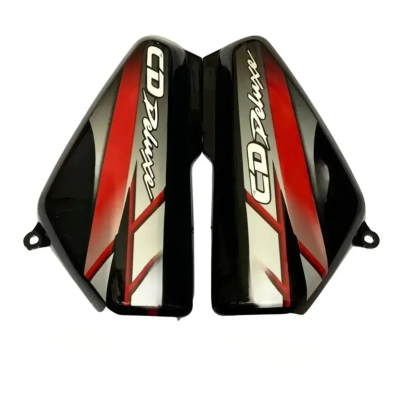 Side Panel for Hero CD 100 Deluxe | 2008 Model | Type2 Sticker | Black & Red Colour